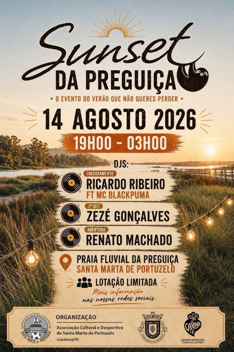Sunset da Preguiça 2026 in Viana do Castelo