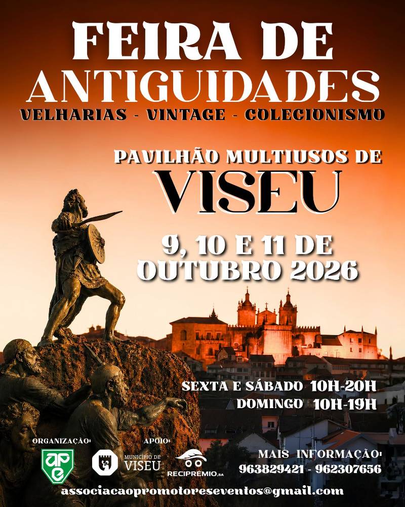 Feira de Antiguidades - Velharias - Vintage - Colecionismo em Viseu
