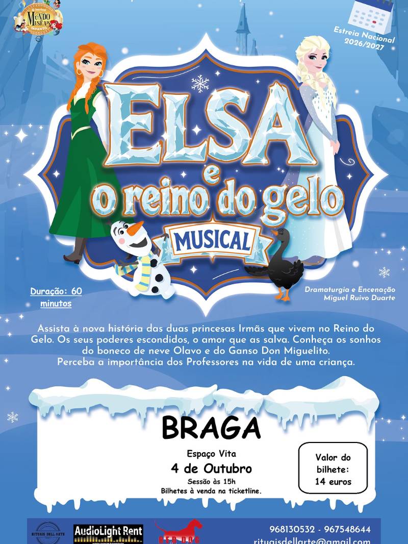 Musical: Elsa e o reino do gelo in Braga