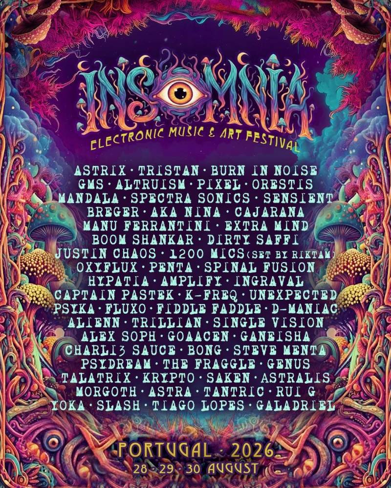 INSOMNIA ELECTRONIC MUSIC & ARTS FESTIVAL 2026 em Coimbra